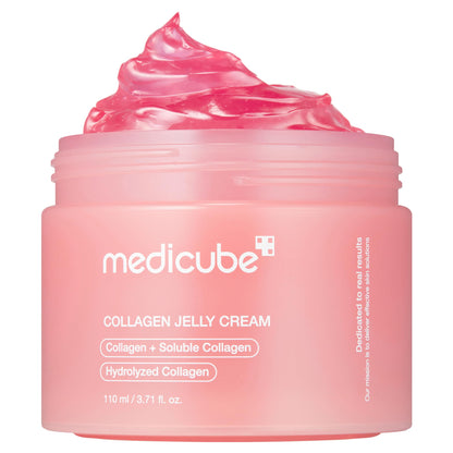 Medicube Crema de jalea de colágeno - niacinamida y colágeno hidrolizado - aumenta la hidratación de la barrera de la piel durante 24 horas - cuidado de la piel coreano (3.71 fl.oz.)