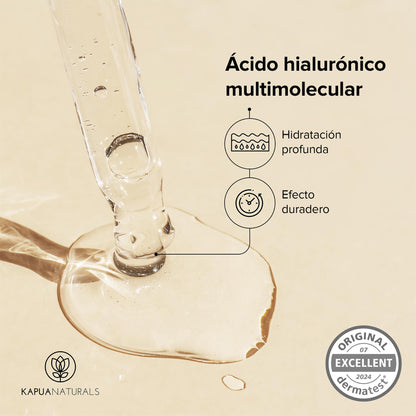 Crema Facial de Acido Hialuronico • 100ml • Crema Hidratante Facial • ORGÁNICA & VEGANO • Cosmética natural y sostenible • con Aloe Vera •Crema hidratante antiedad para hombres y mujeres