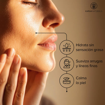 Crema Facial de Acido Hialuronico • 100ml • Crema Hidratante Facial • ORGÁNICA & VEGANO • Cosmética natural y sostenible • con Aloe Vera •Crema hidratante antiedad para hombres y mujeres