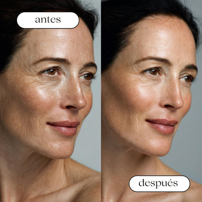 Crema Facial Hidratante 100ML BIO | Antiedad, Antirrugas, Reafirmante Dia Noche | Con Colageno Marino, Retinol, Acido Hialuronico, Vit E | Peptidos Aloe Vera | Dermatologicamente Testada Made in Italy